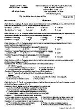 Đề thi khảo sát kiến thức chuẩn bị cho năm học mới môn Tiếng Anh Lớp 12 - Mã đề 132 - Năm học 2019-2020 - Trường THPT Liễn Sơn